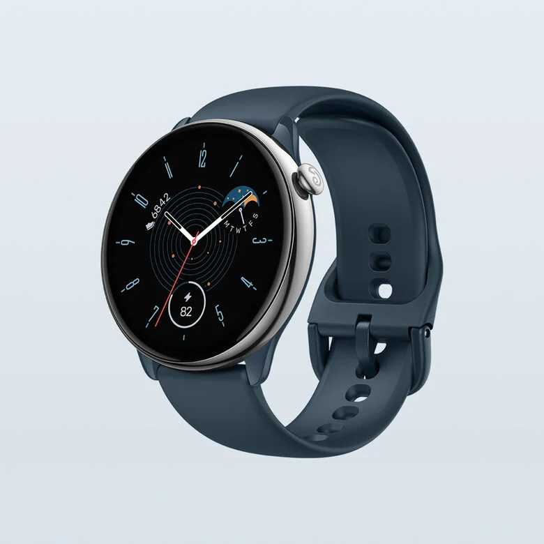 Amazfit GTR Mini 3,25 cm (1.28") AMOLED 42 mm Blu, Argento GPS (satellitare)
