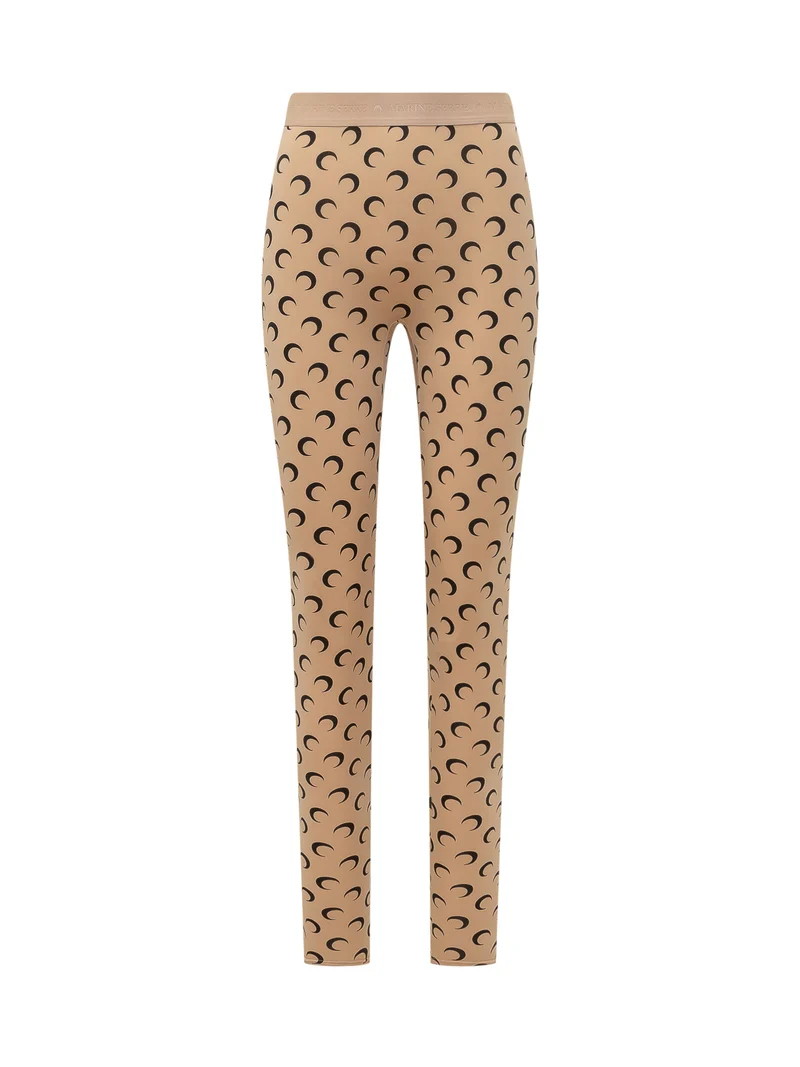 Leggings Moon Printed con Fascia Logo
