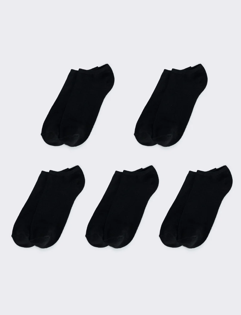 Calzini uomo 5 paia eco sostenibili - Nero