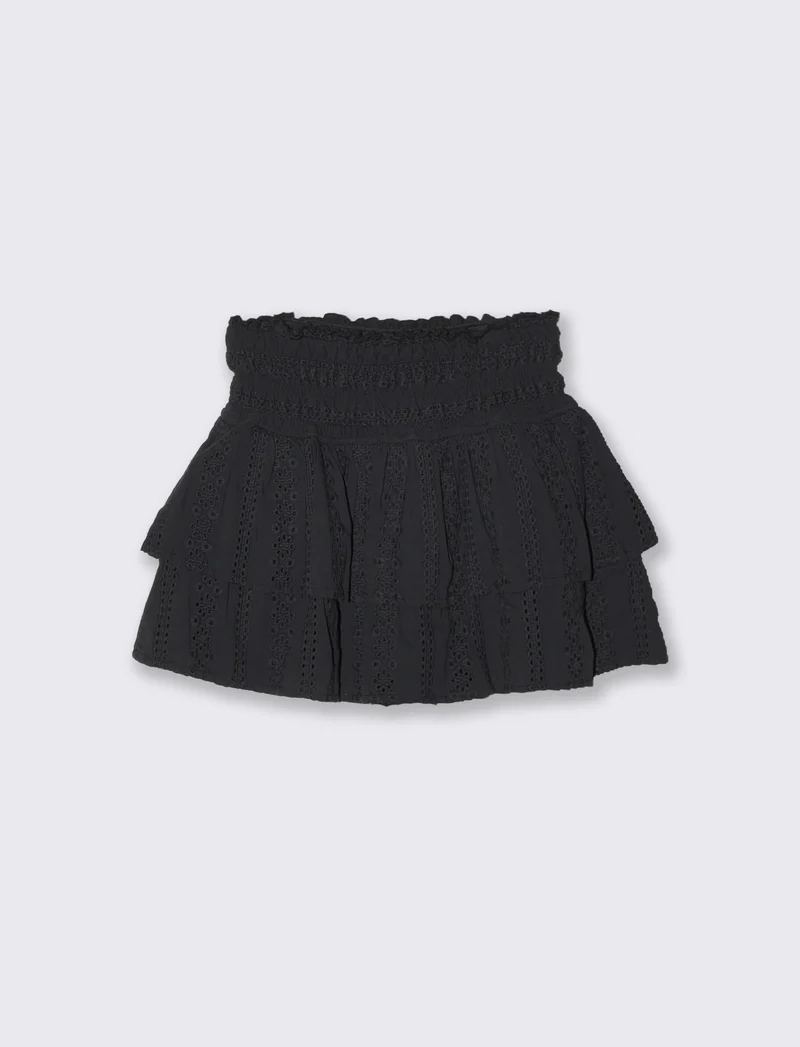 Gonna Sangallo con Bustino e Short Interno - Nero