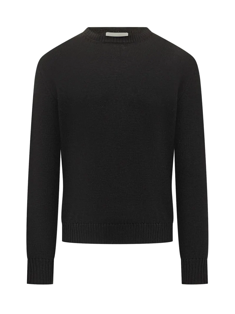 Maglia Ballantyne Girocollo Nera in Lana