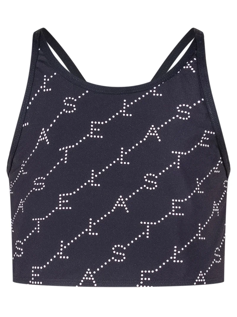 Top Sportivo con Stampa Logo All Over