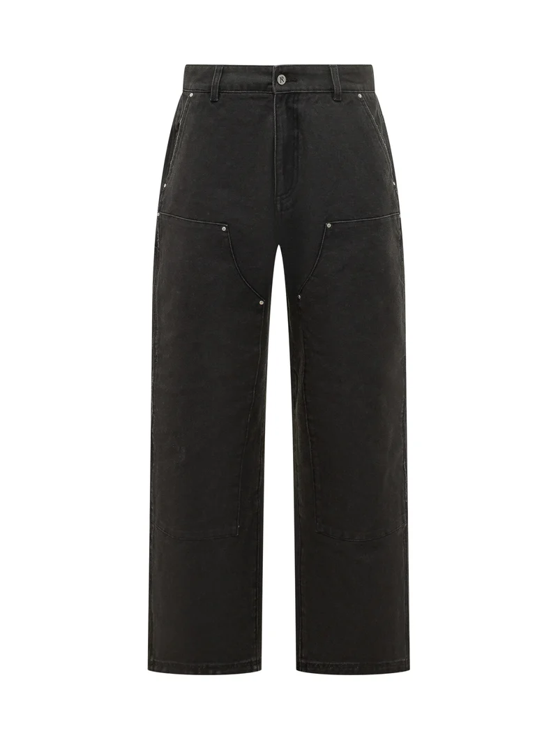 Worker Pant con Tasche Applicate