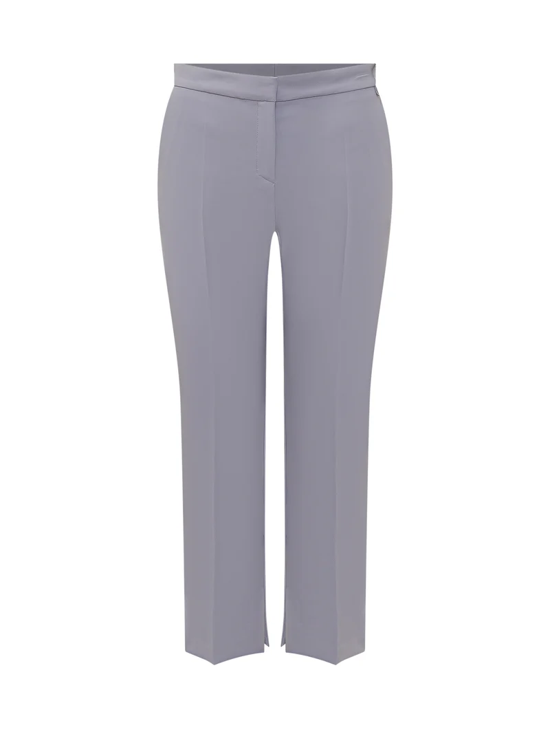 Pantaloni Dritti con Piega Centrale