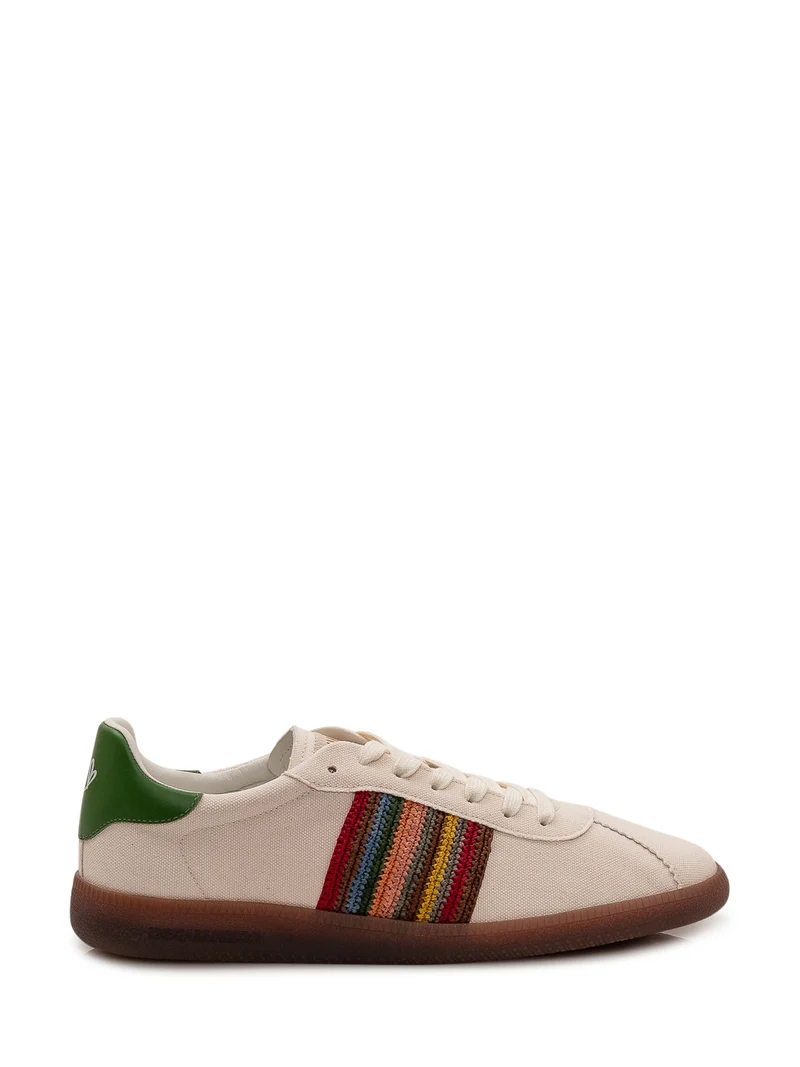 Sneakers in Tela con Inserti Multicolore