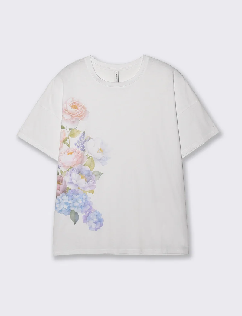 T-Shirt Manica Corta con Stampa - var 1