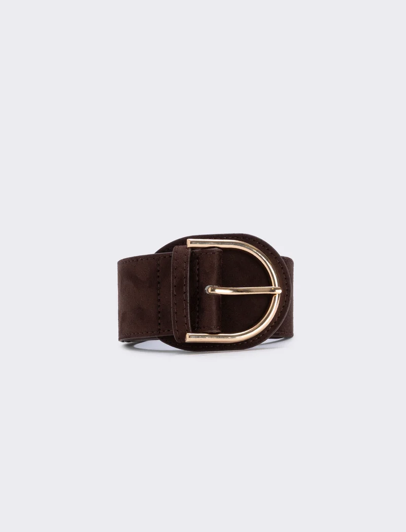 Cintura in suede elegante - Marrone