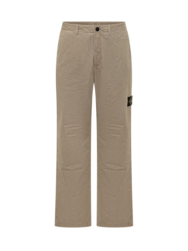 Trousers con Patch Logo Laterale