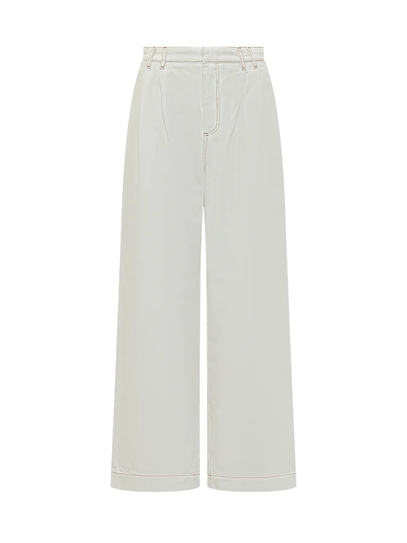 France Tencel Denim Jeans a Gamba Ampia