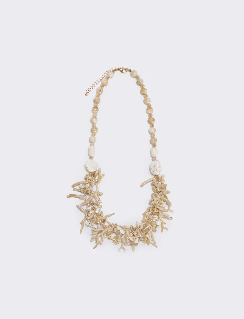Collana Rami di Corallo - Beige