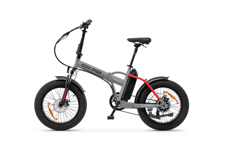 Argento Bike Mini Max Red ammortizzata, foldable