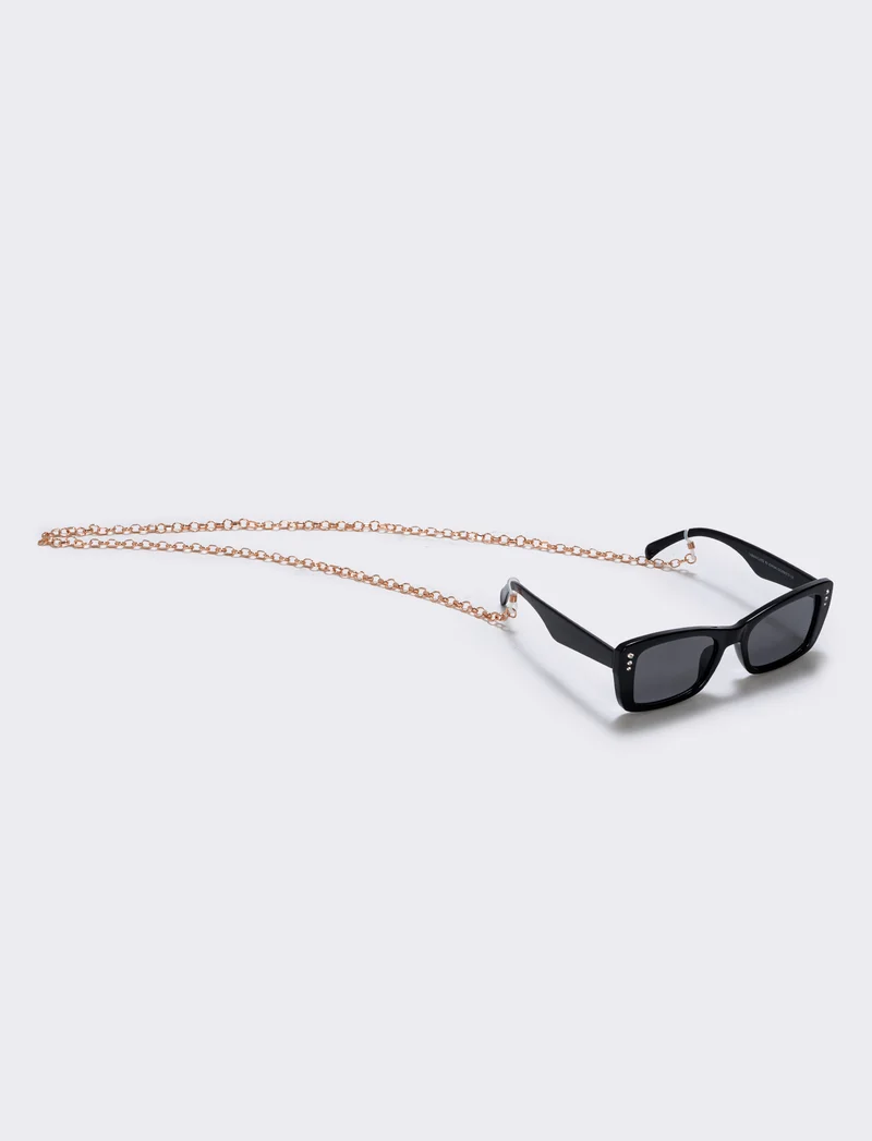 Laccio occhiali con catenina elegante - Argento