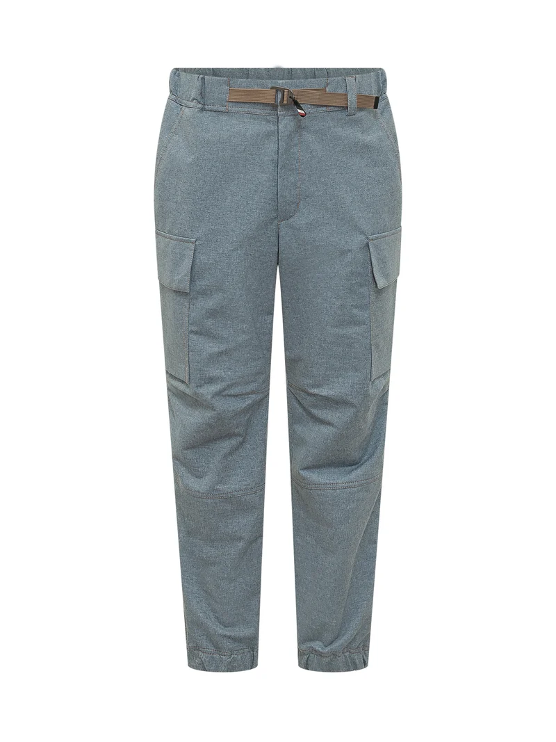 Pantaloni Cargo con Cintura e Tasche Applicate