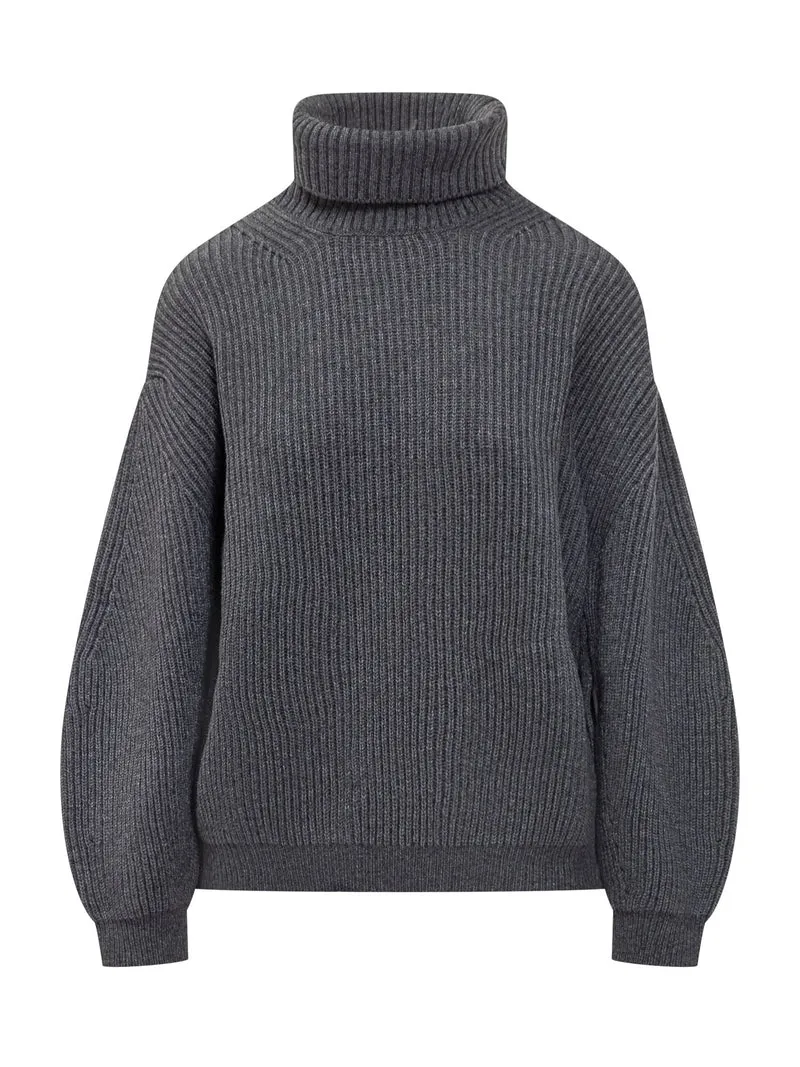Semicouture Maglione Dolcevita a Coste