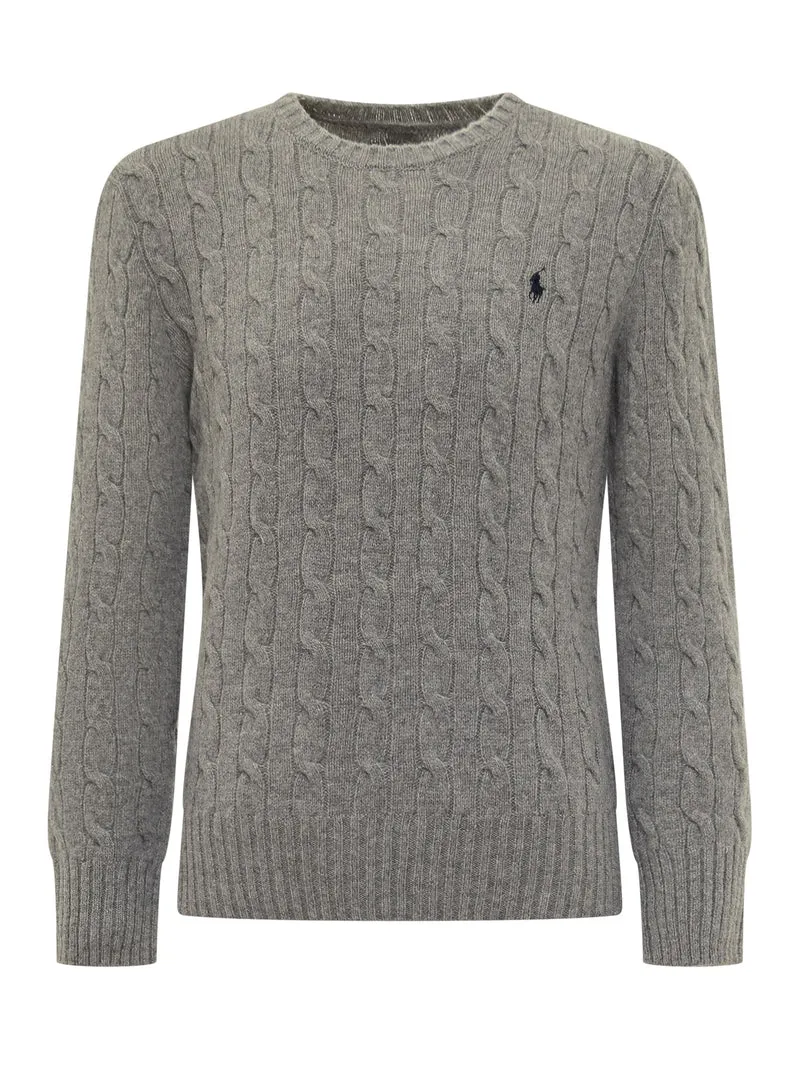 Maglione con Lavorazione Treccia