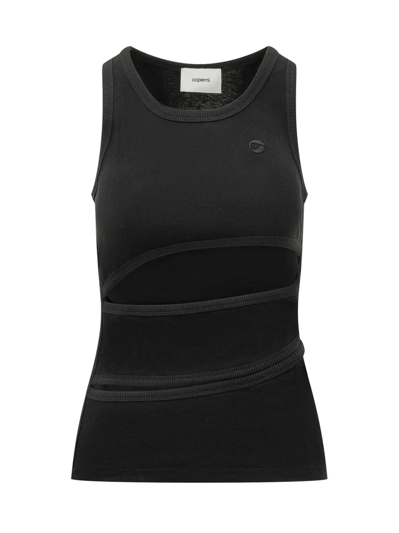 Top Spiral con Cut Out e Logo
