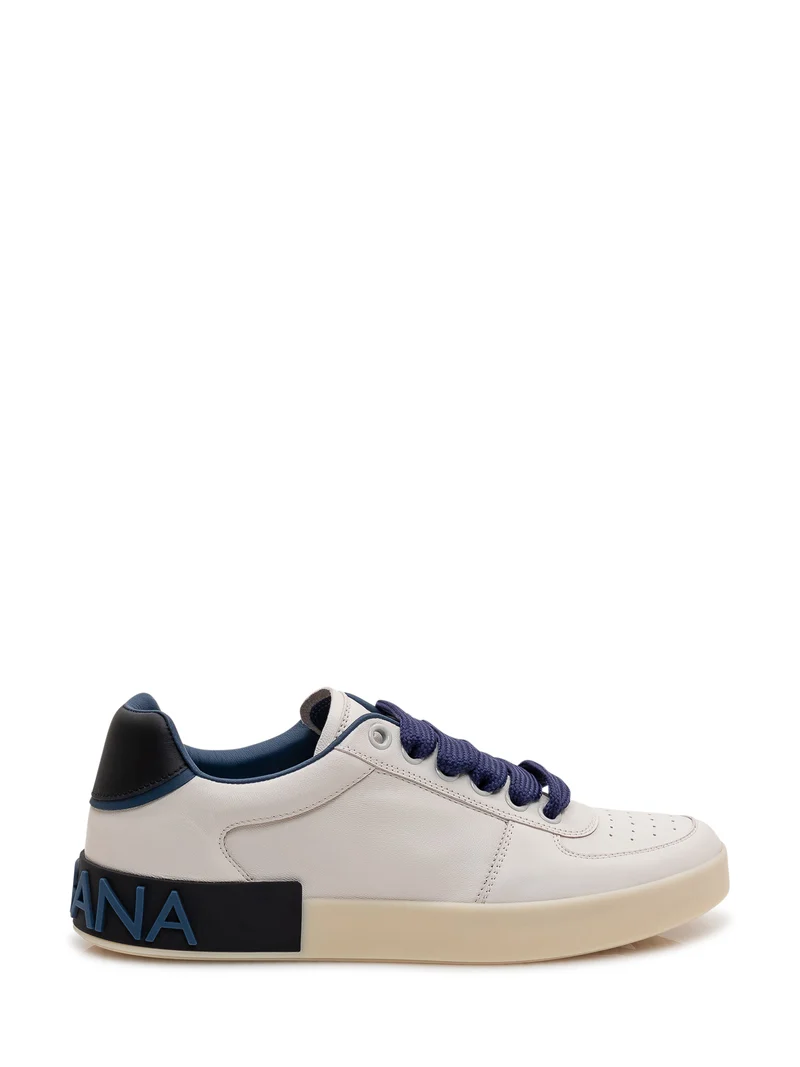 Sneakers Bassa Nappa con Logo Laterale