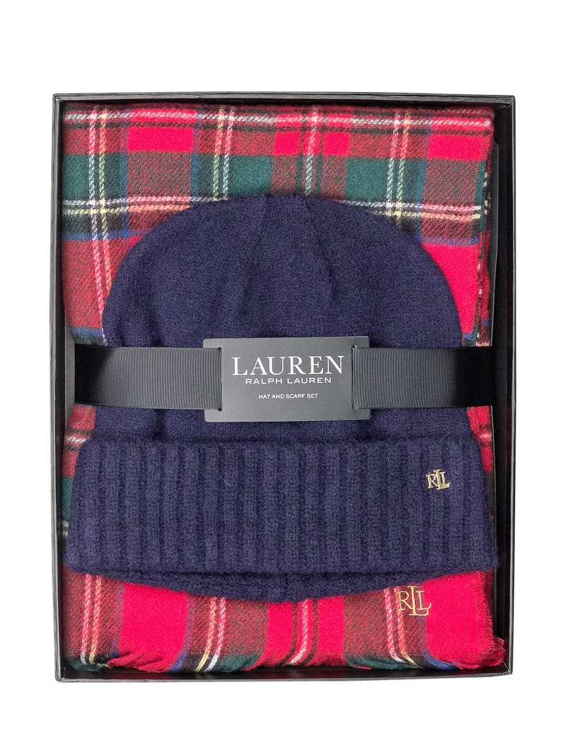 Gift Box Set Lauren Ralph Lauren con Cappello e Sciarpa