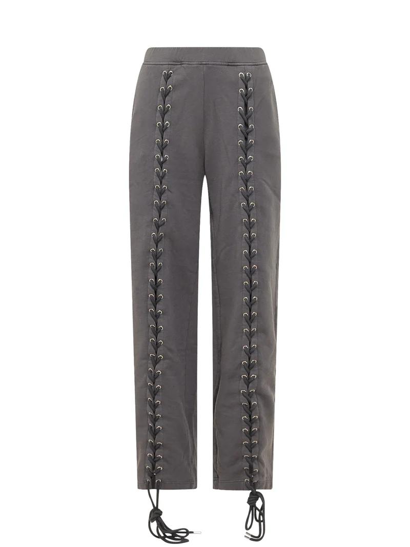 Pantaloni Jogger con Lacci Frontali