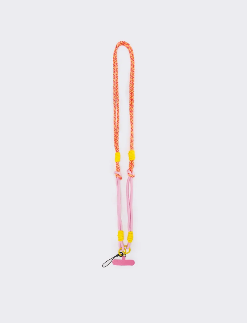 Laccio portacellulare con cordoncino elegante - Rosa