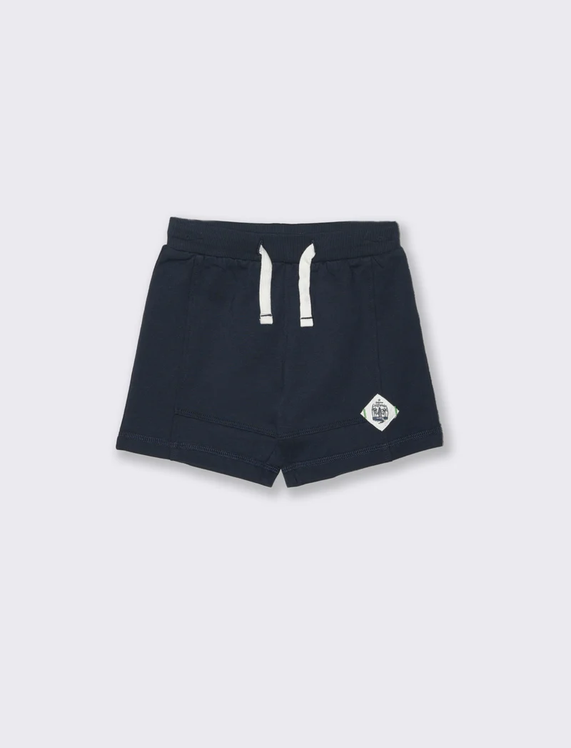 Bermuda sportivo basic in tinta unita - Blu