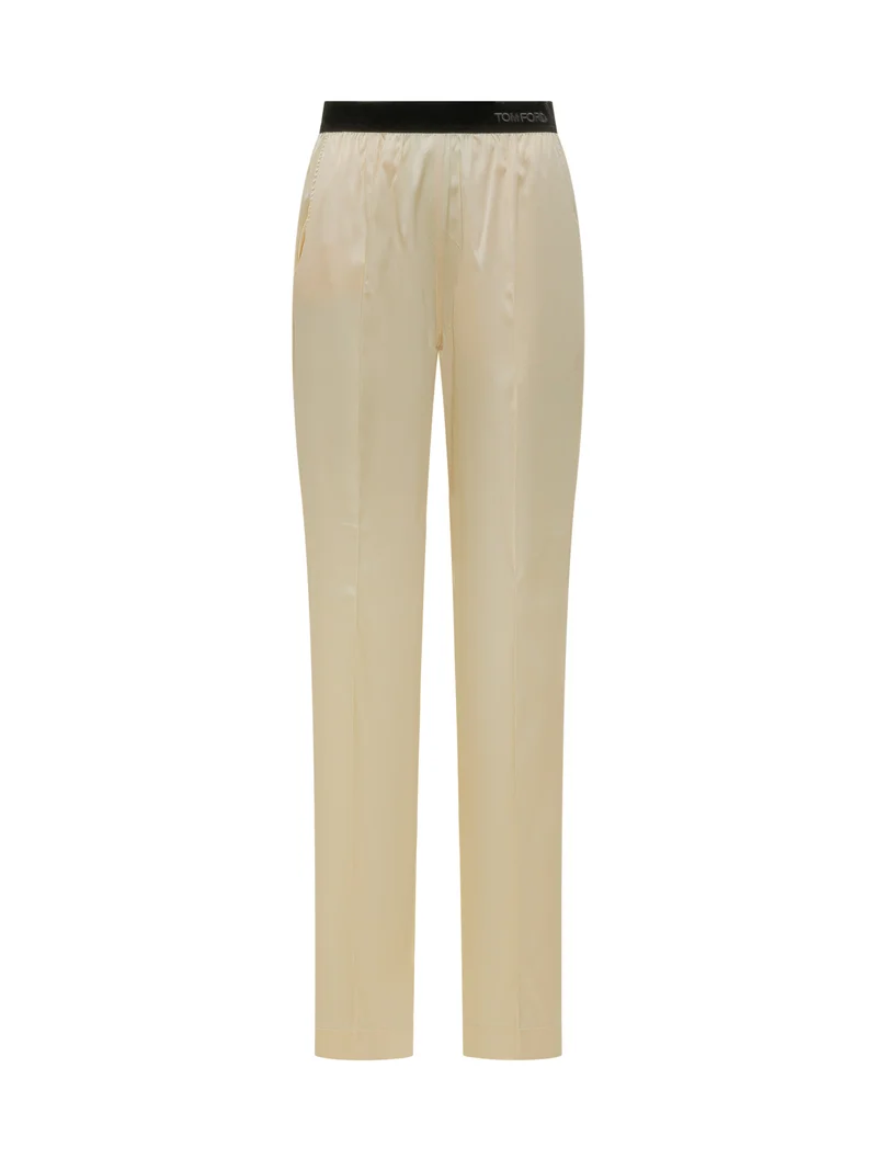 Pantaloni in Raso di Seta