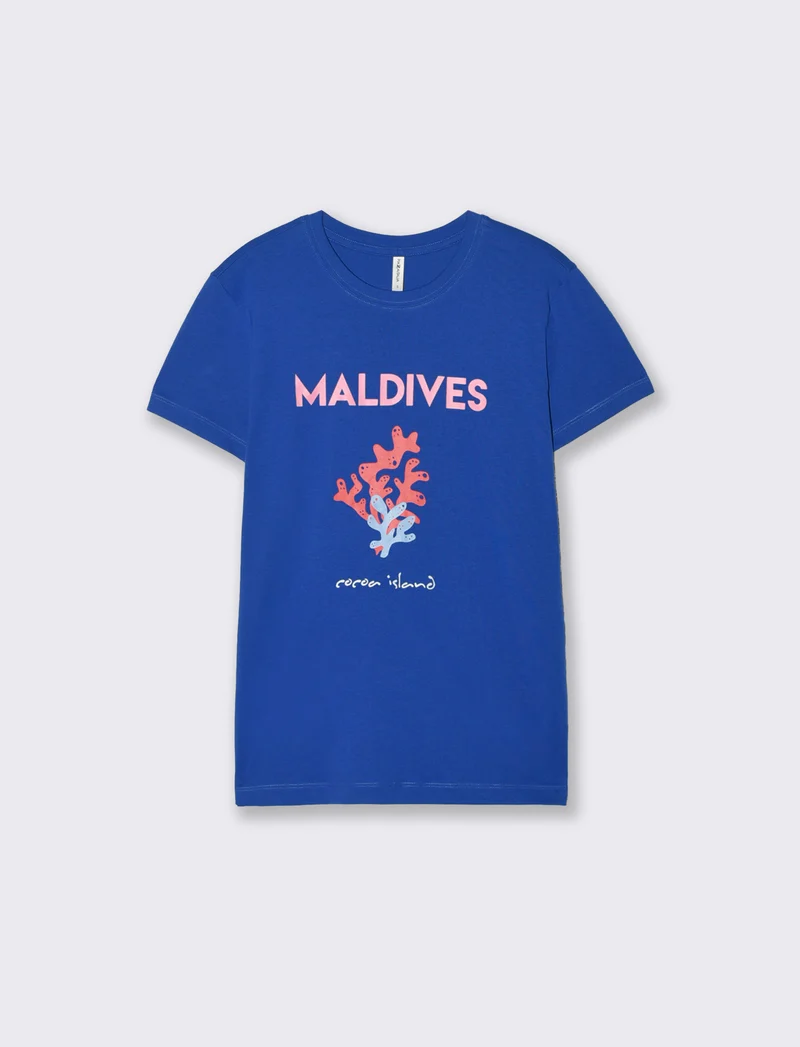 T-Shirt Mezza Manica con Stampa Frontale - Var 4