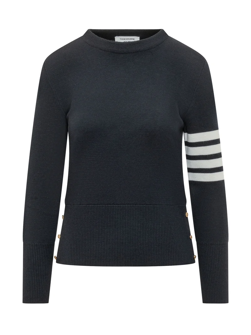 Pullover Punto Milano Con Quattro Bande
