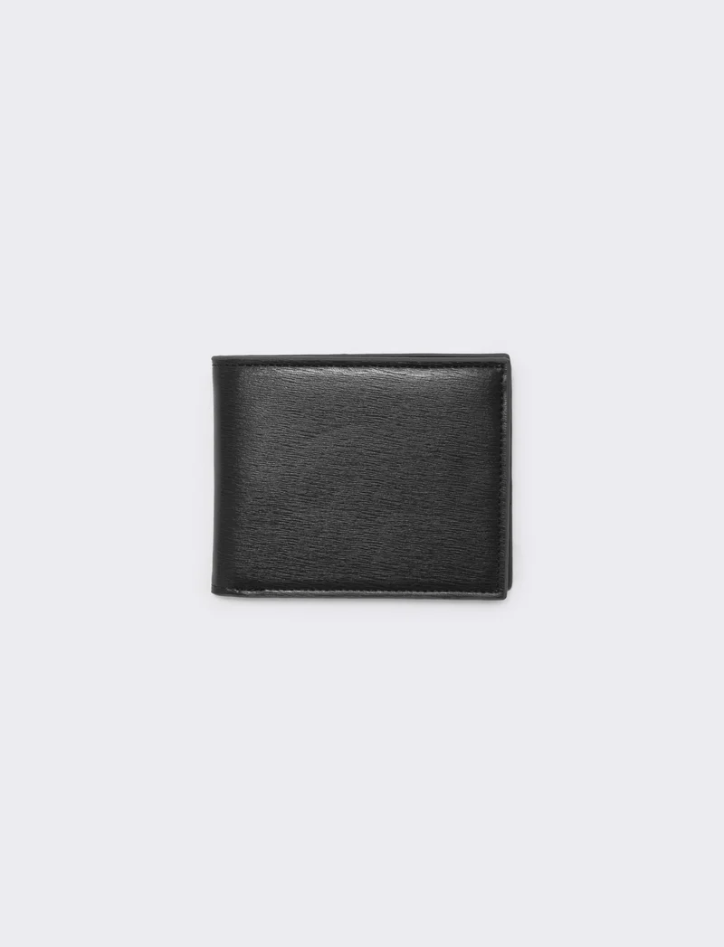 Portafoglio saffiano elegante e pratico - Nero