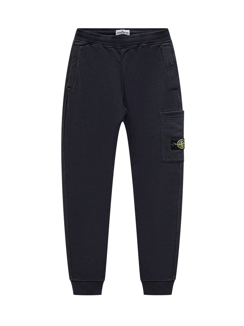 Pantaloni Stone Island Kids con Tasca e Logo