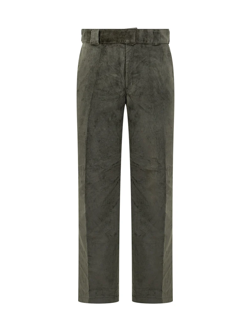 Pantaloni in Velluto Verde Dickies