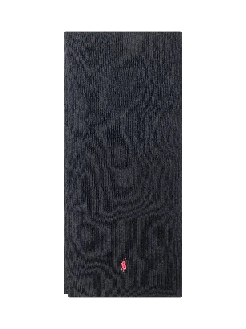 Polo Ralph Lauren Sciarpa Nera in Maglia