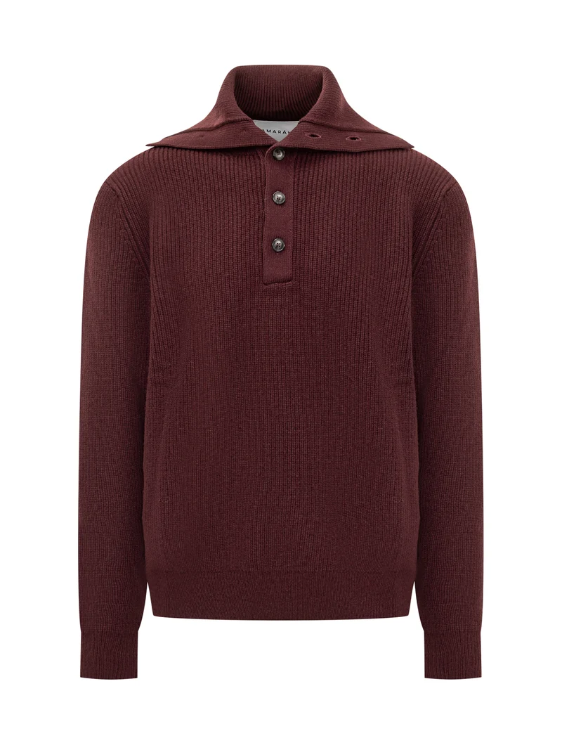 Maglia Amaranto in Lana e Cashmere