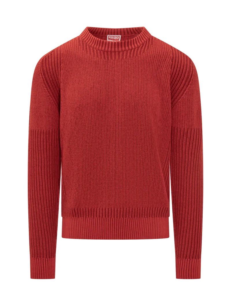 Kenzo Maglione Rosso a Girocollo Uomo
