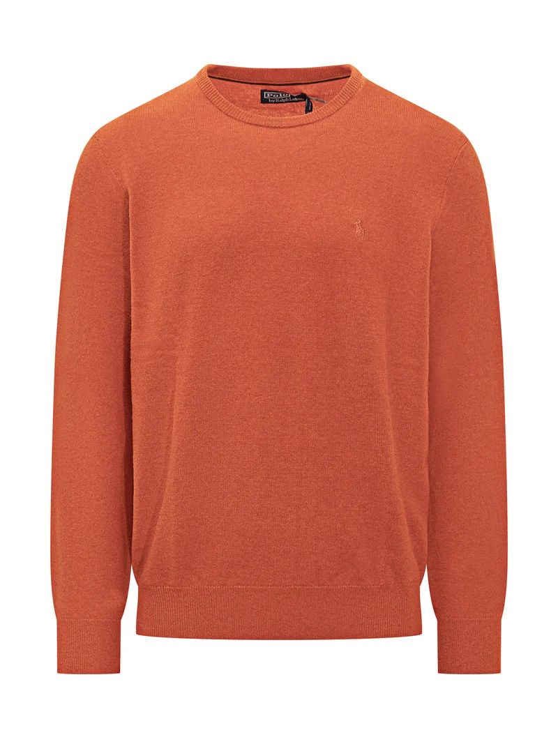 Maglione arancione girocollo Polo Ralph Lauren