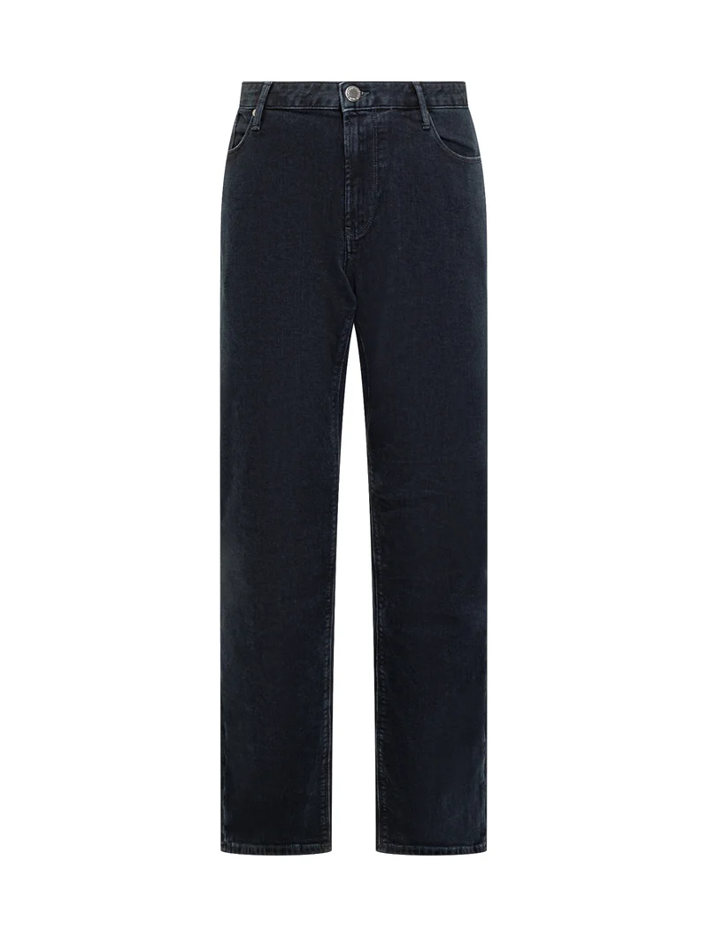 Emporio Armani Jeans Dritti in Denim Scuro