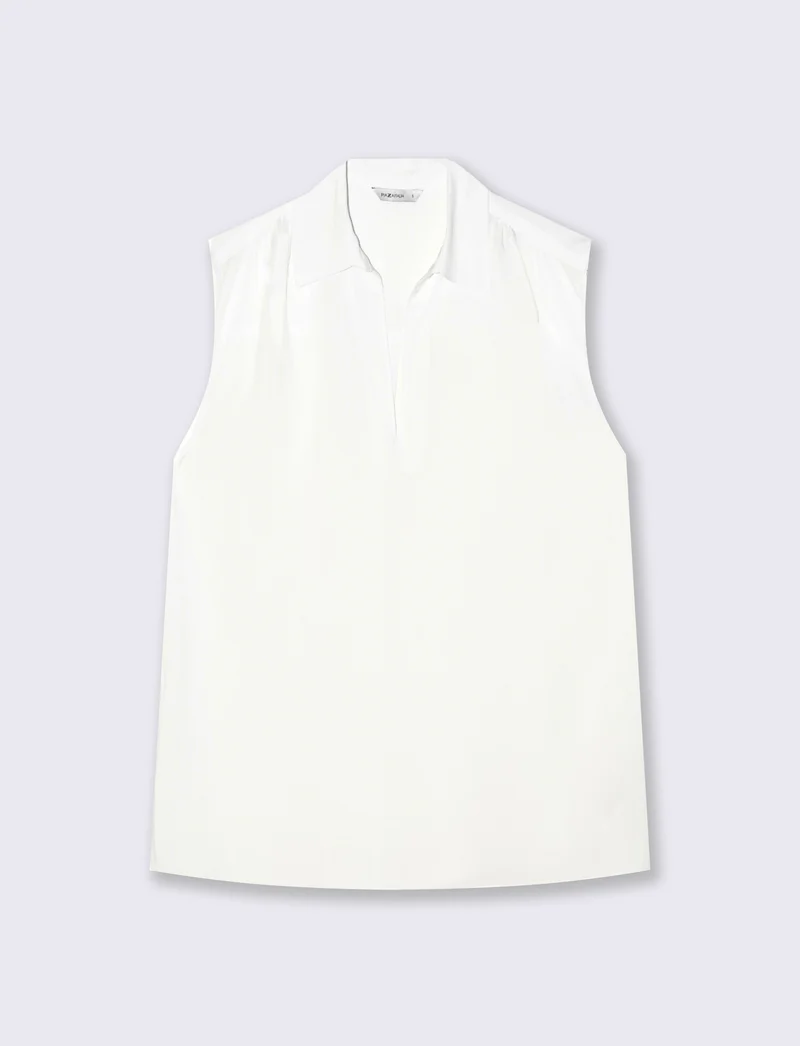 Casacca con Scollo a V Elegante - Bianco