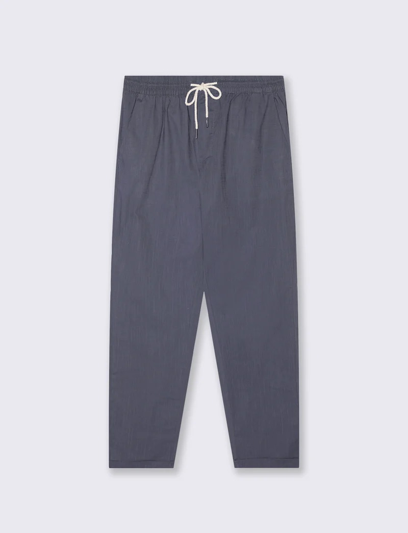 Pantaloni Chino Jogger in Cotone Slub - Avion