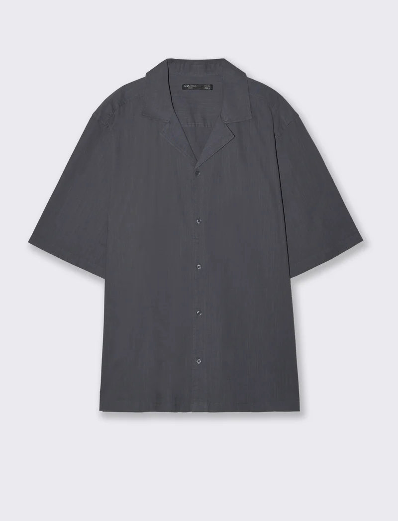 Camicia boxy fit in cotone slub - Avion