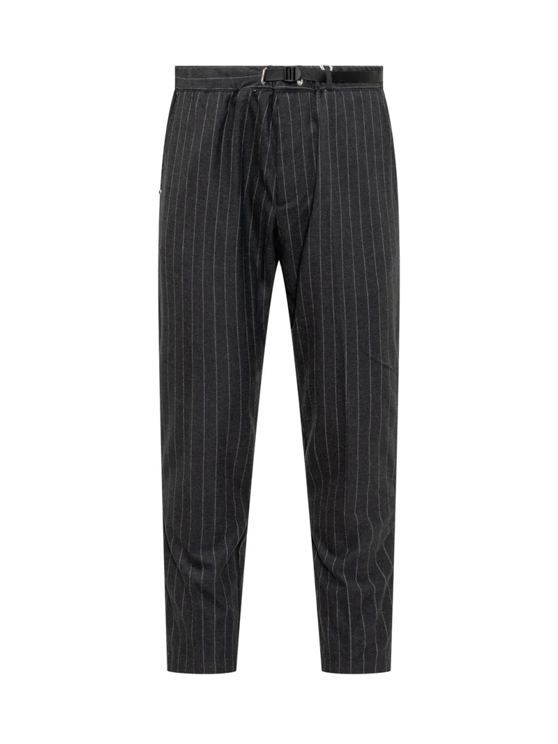 Pantaloni a Righe con Cintura Whitesand