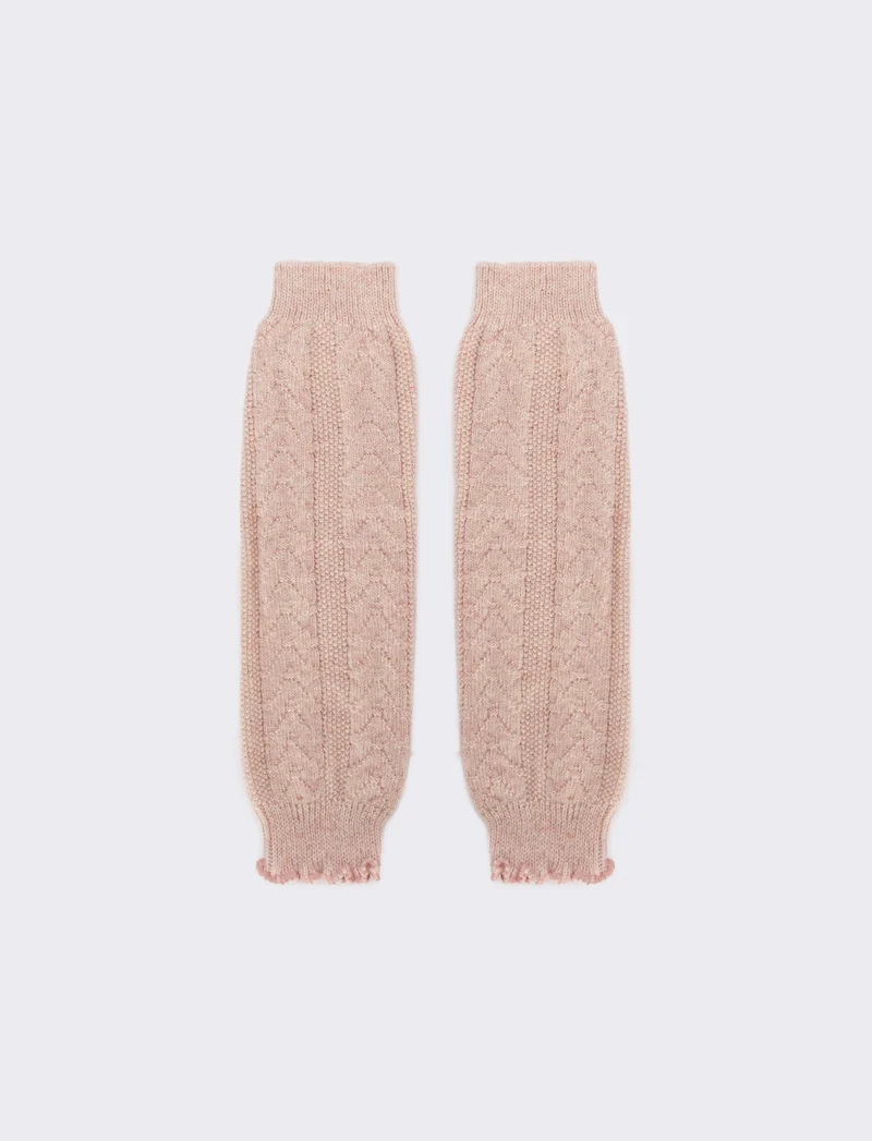 Scaldamuscoli con trecce bambina - Rosa