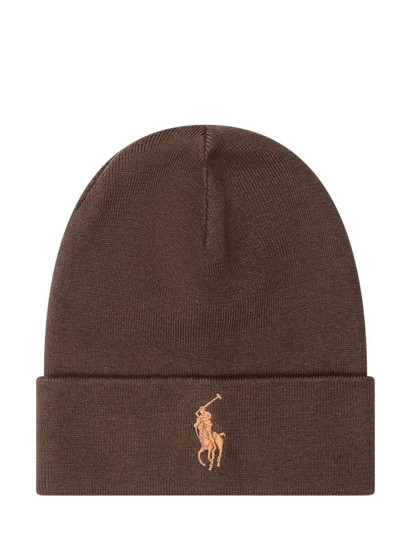 Polo Ralph Lauren Cappello Marrone in Lana con Logo