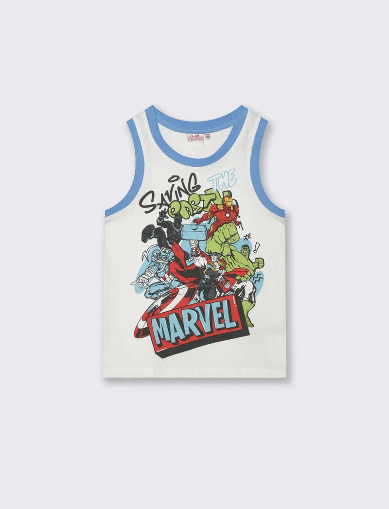 Canotta Marvel per bambini versatile e divertente - Azzurro