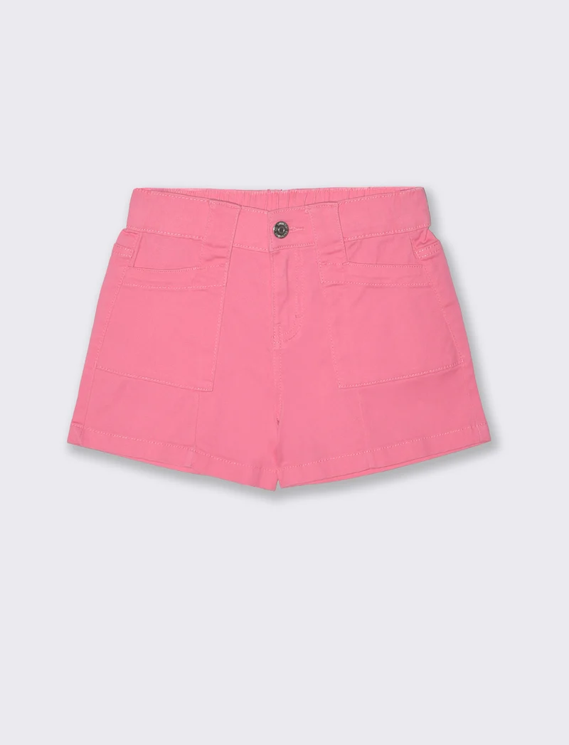 Short in cotone da bambina freschi e comodi - Rosa big bubble