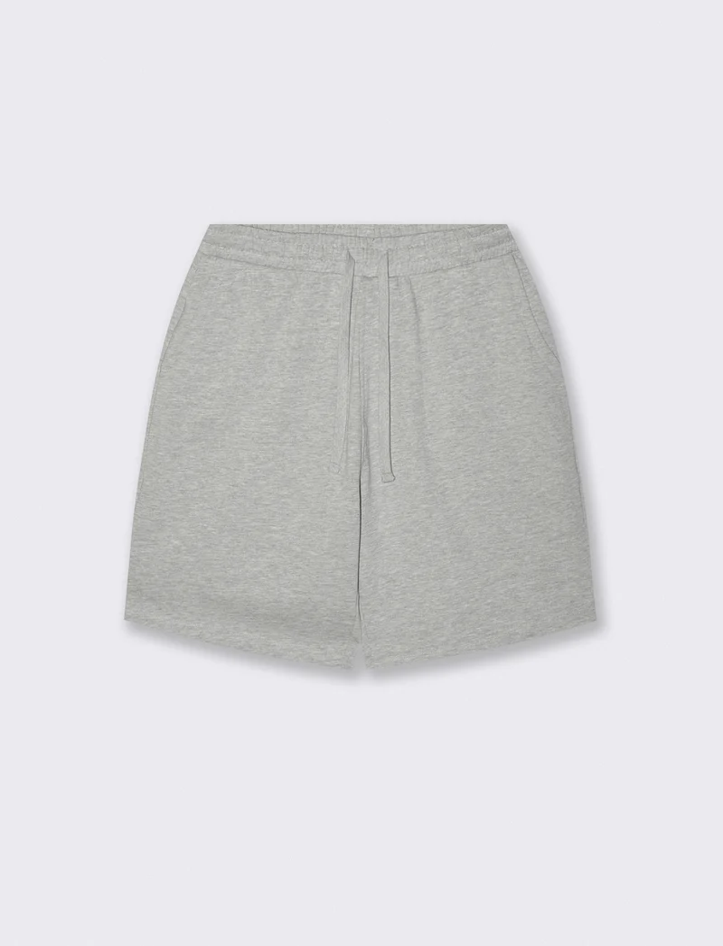 Bermuda Skater in Felpa con Vita Jogger - Grigio mel.