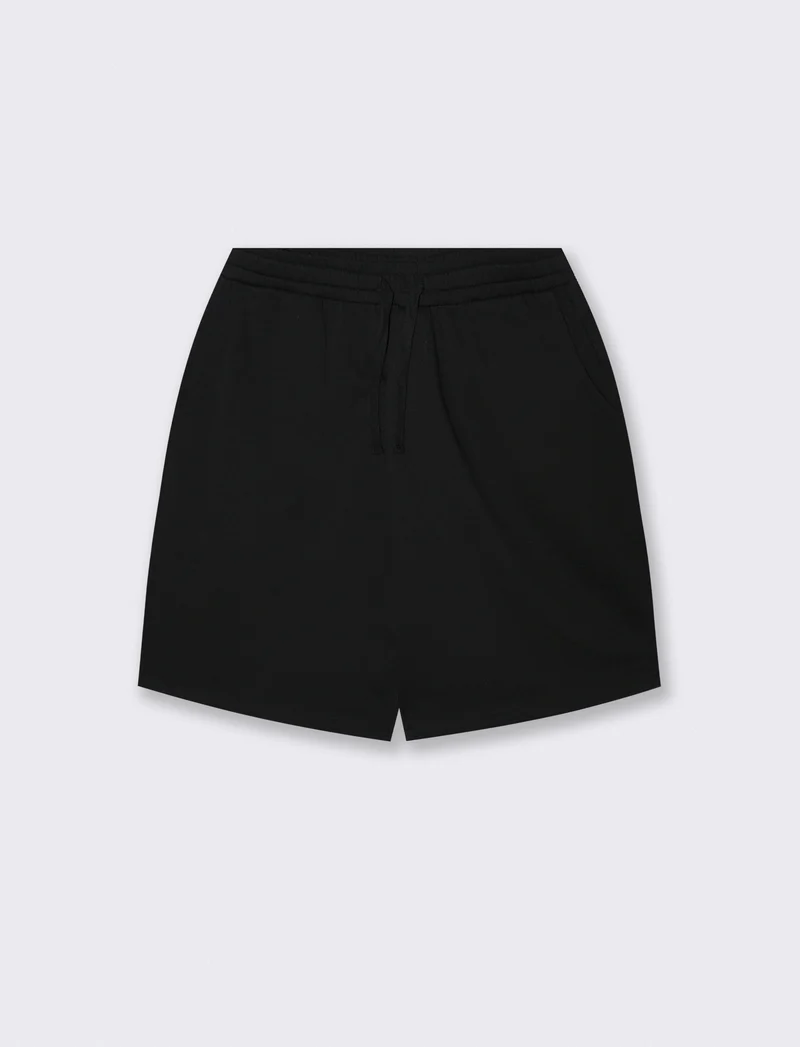 Bermuda Skater in Felpa con Vita Jogger - Nero