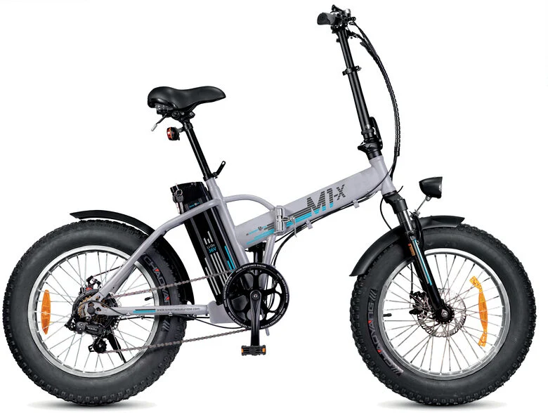 Smartway M1X-R1SC-G bicicletta elettrica Grigio Acciaio 50,8 cm (20") 30 kg Ioni di Litio
