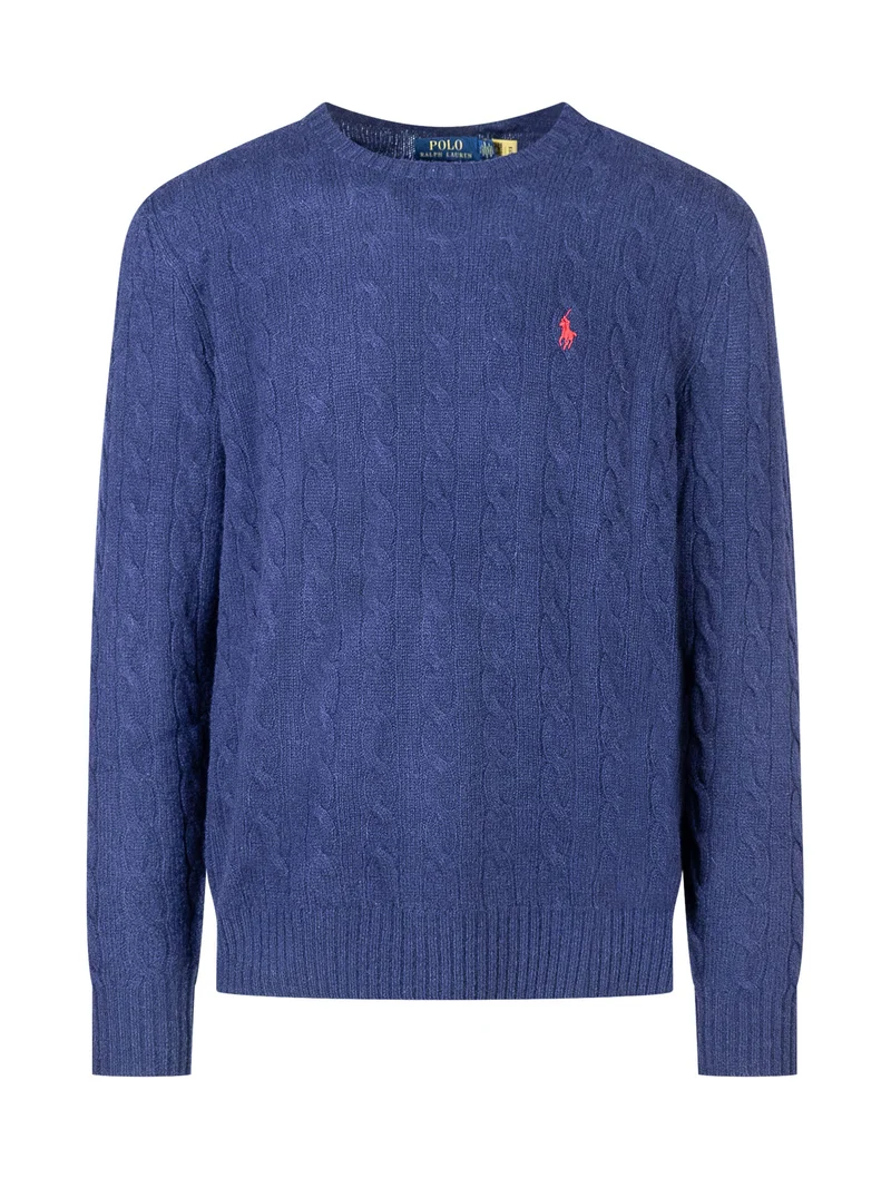 Polo Ralph Lauren Pullover Treccia Blu Royal