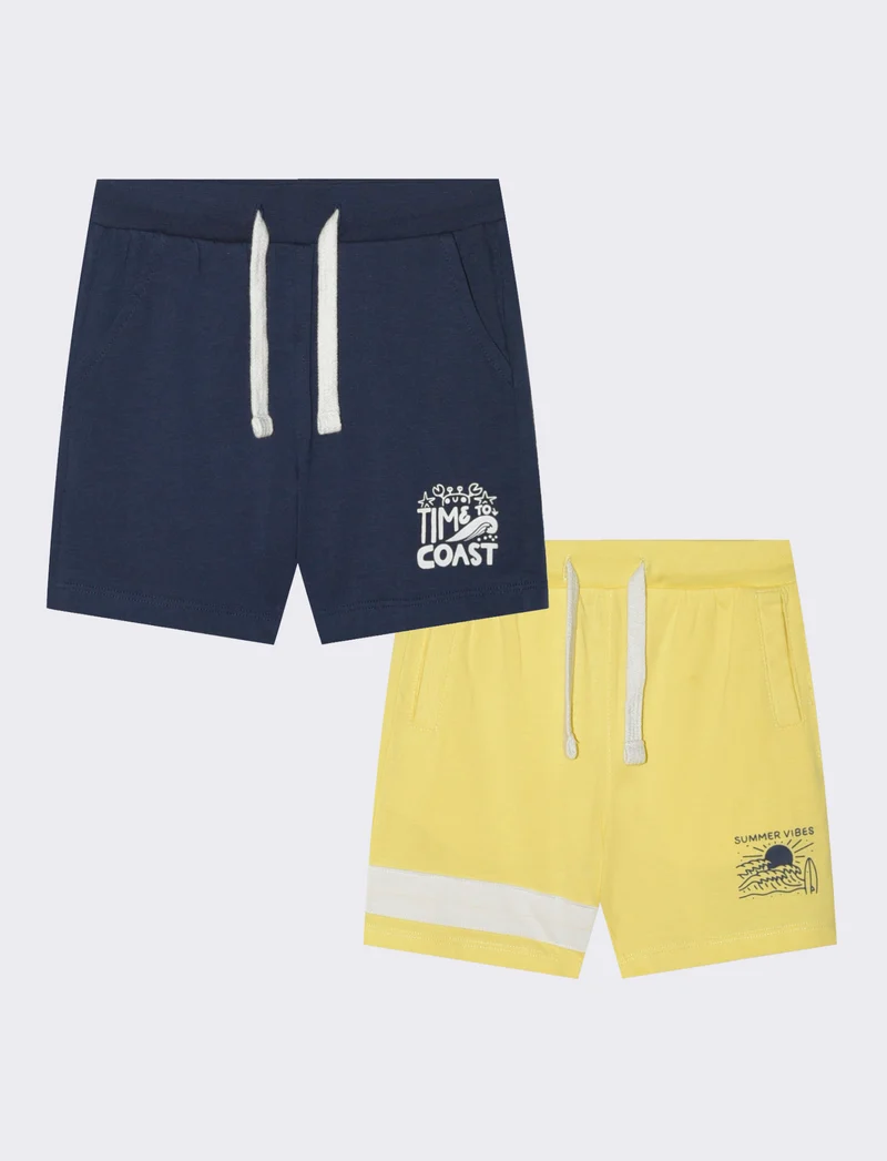 Completo canotta e pantaloncini casual - Blu