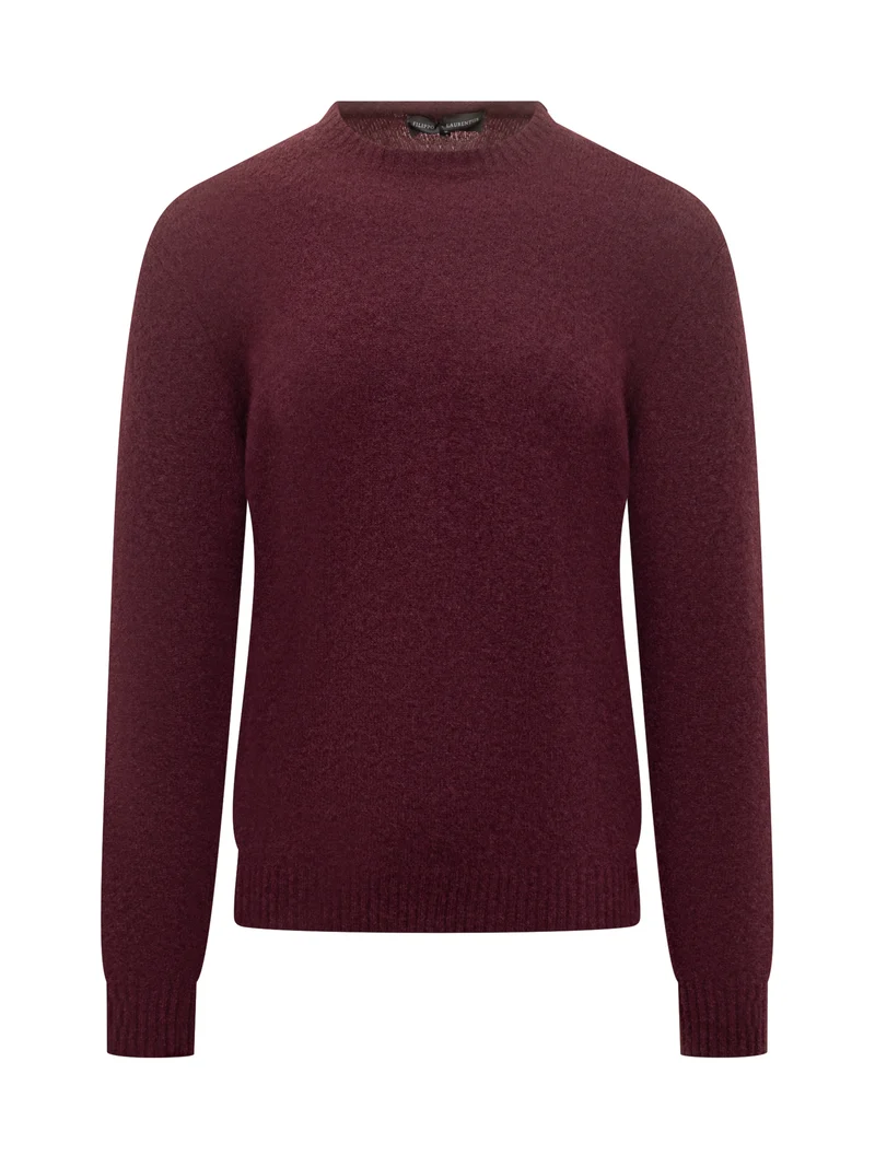Maglione Girocollo in Lana Filippo De Laurentiis Bordeaux